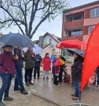 Bürgermeister Harald Zipfel unterwegs