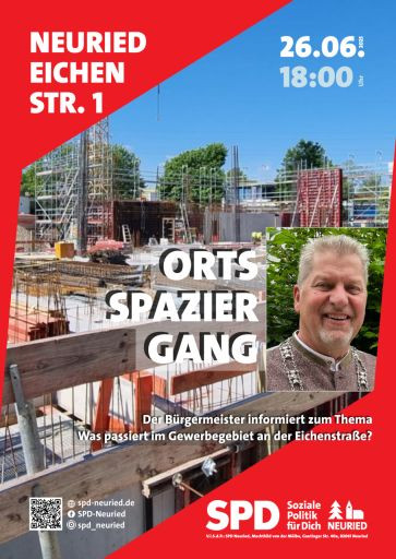 Ortsspaziergang mit dem Bürgermeister: Was passiert im Gewerbegebiet - Eichenstraße?